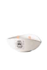 Candela in ciotola a goccia in ceramica